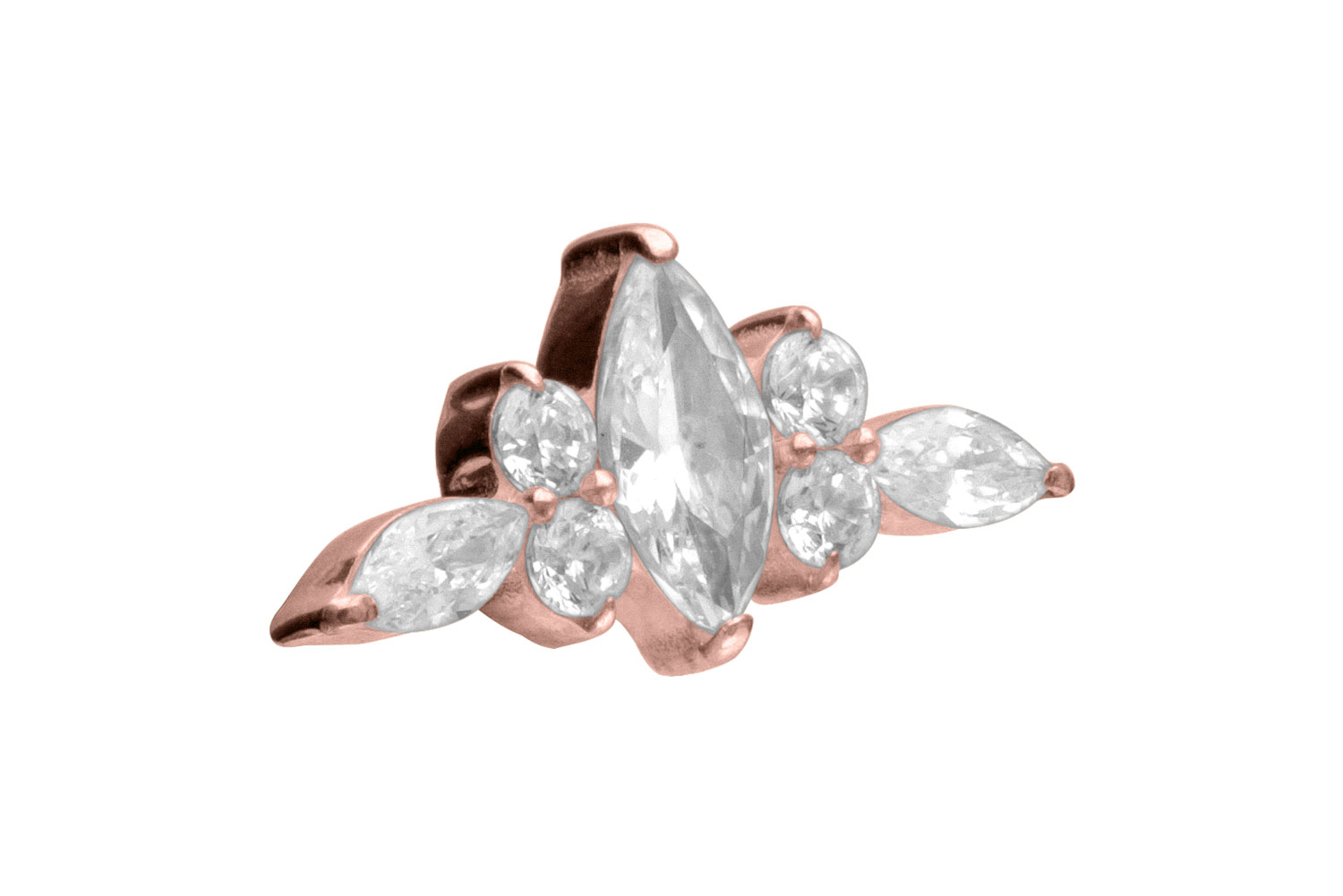 Titan Schraubaufsatz mit Außengewinde DESIGN von Piercingline